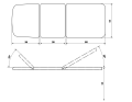 LM-02 Plus Standard kozetka lekarska 3-częściowa - wymiary i regulacje