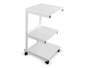 SA.III stolik-wózek aluminiowy pod 3 aparaty medyczne