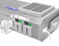 NBVE-60/30NL RC 2-funkcyjna lampa bakteriobójcza przepływowa - panel lampy z licznikami czasu pracy