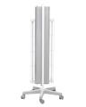 NBVE-60/60PL RC 2-funkcyjna lampa bakteriobójcza przepływowa 2x30W+2x30W mobilna z pilotem i licznikami - widok z tyłu