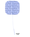 Dura-Stick Plus 42198 elektrody samoprzylepne 5x5cm - kabel elektrody zakończony gniazdem (wtykiem) 2mm