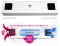 ASB-236WC Aseptor Basic przepływowa lampa UV-C 2x36W ścienna z licznikiem czasu pracy promienników - zasada działania
