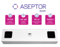 ASB-236WC Aseptor Basic przepływowa lampa UV-C 2x36W ścienna z licznikiem - skuteczność wiruso i bakteriobójcza