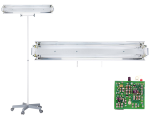NBV-2x30PL lampa bakteriobójcza bezpośredniego działania mobilna z licznikiem