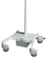 L21-25RE bezcieniowa lampa zabiegowa LED mobilna - podstawa aluminiowa lampy z zasilaniem awaryjnym