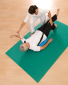 Airex Hercules 5 mat w kolorze morskim do ćwiczeń rehabilitacyjnych i ćwiczeń w fizjoterapii