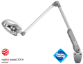 Visiano 20-2.P.TXS LED bezcieniowa lampa zabiegowo-diagnostyczna 21W ścienna - nagrodzona za połączenie designu z funkcjonalnością