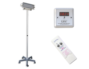 NBV-15PLW RC lampa bakteriobójcza bezp. działania 1x15W mobilna z pilotem i licznikiem LED