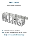 KR2 koszyk na akcesoria - opcja wyposażenia dodatkowego zabiegowego wózka oddziałowego MB3.H3