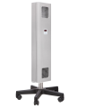ASB-255MC INOX mobilna lampa UV-C Aseptor Basic 2x55W przepływowa z licznikiem czasu pracy promienników