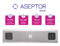 ASB-236W RC INOX Aseptor Basic ścienna lampa UV-C przepływowa - skuteczność wiruso i bakteriobójcza