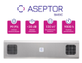 ASB-255W RC INOX Aseptor Basic ścienna lampa UV-C przepływowa - skuteczność wiruso i bakteriobójcza