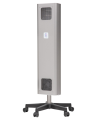 ASB-255M RC INOX Aseptor Basic przepływowa lampa UV-C 2x55W mobilna na kółkach z pilotem zdalnego sterowania