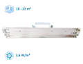 NBV-2x30N BT lampa bakteriobójcza bezpośredniego działania 2x30W ścienna - wydajność