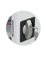 MD/1s.9005 szafa lekarska 1-skrzydłowa 1-komorowa - zamek baskwilowy z ryglowaniem drzwi szafy w 3 punktach