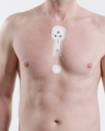 OmegaSnap 1CH 1-kanałowa elektroda EKG jednorazowa do holtera EKG Faros - aplikacja elektrody