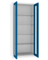 NSML.112.9010.5010 szafa lekarska 2-skrzydłowa 1-komorowa biało-niebieska - wnętrze szafy