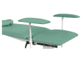 JFZ.3s fotel diagnostyczno-zabiegowy 2-częściowy elektryczny - regulowane we wszystkich płaszczyznach tapicerowane podłokietniki 40x15 cm