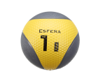 Trendy Esfera Premium 6601 piłka lekarska 1kg 19cm żółto-szara