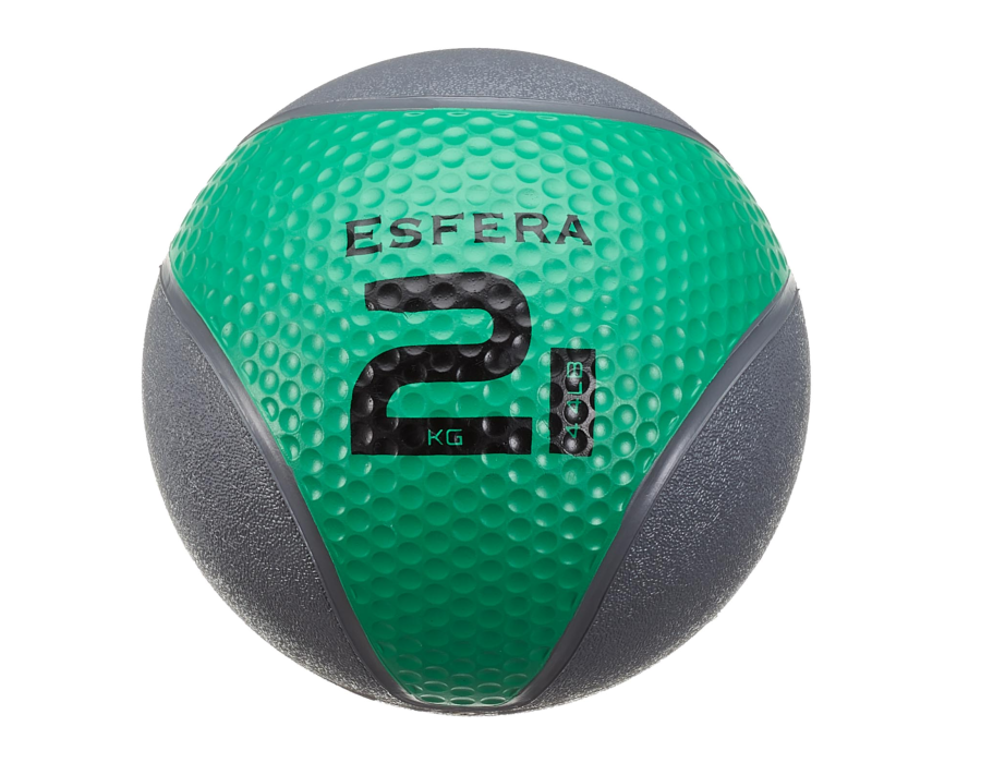 Trendy Esfera Premium 6602 piłka lekarska 2kg 19cm zielono-szara | EpicMED sprzęt i wyposażenie medyczne