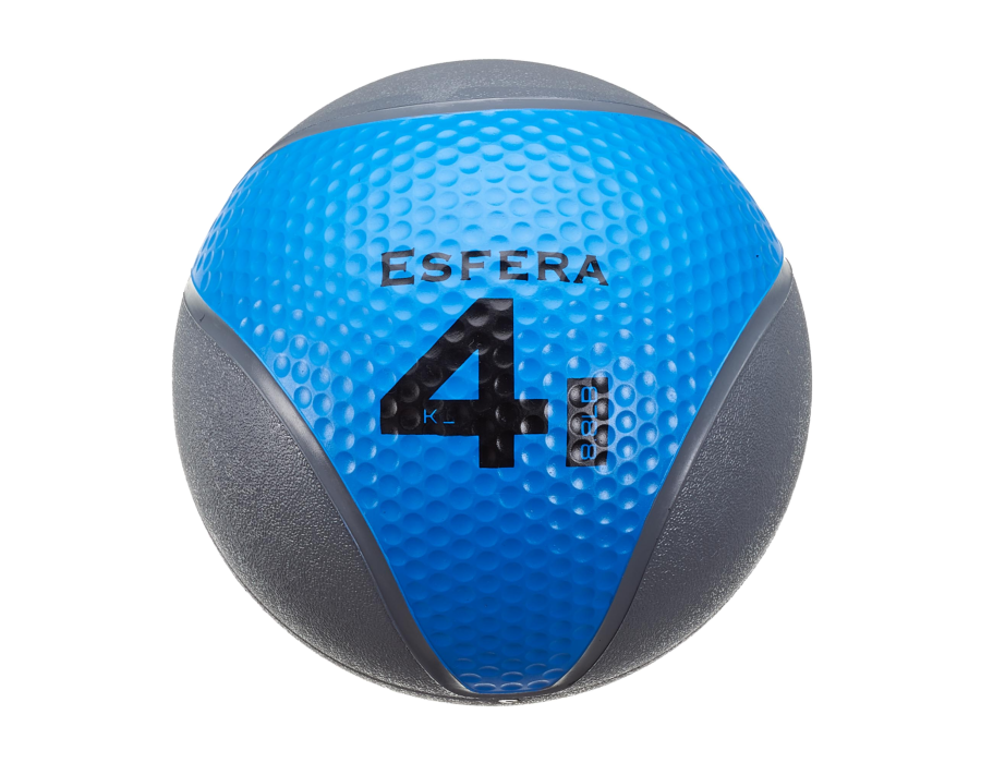 Trendy Esfera Premium 6604 piłka lekarska 4kg 23cm niebiesko-szara | EpicMED sprzęt i wyposażenie medyczne