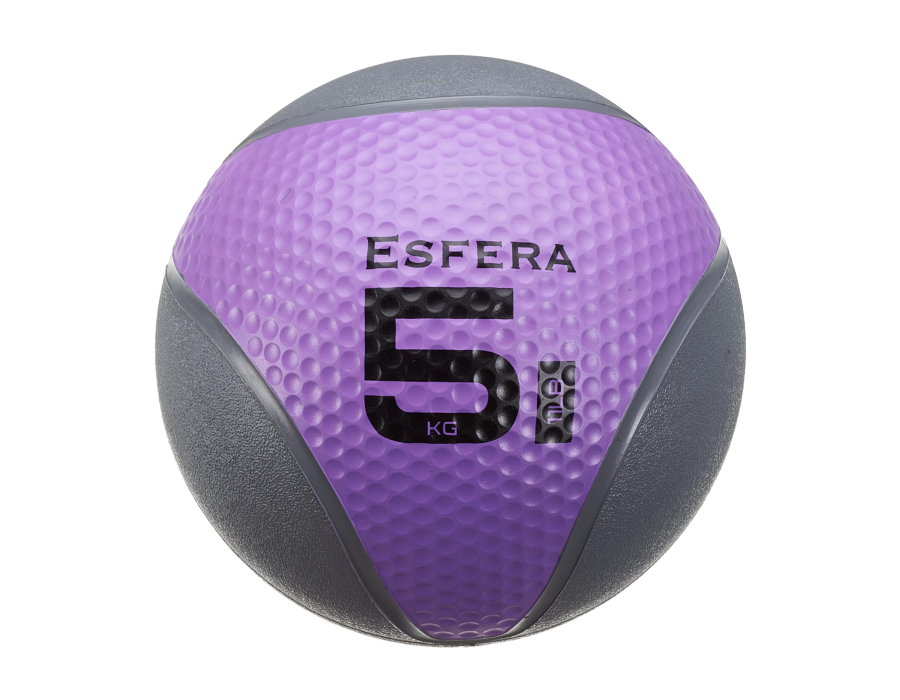 Trendy Esfera Premium 6605 piłka lekarska 5kg 23cm purpurowo-szara | EpicMED sprzęt i wyposażenie medyczne