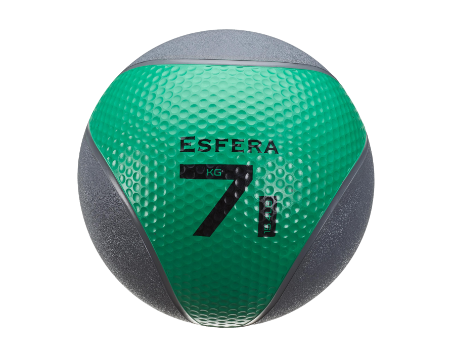 Trendy Esfera Premium 6607 piłka lekarska 7kg 29cm zielono-szara | EpicMED sprzęt i wyposażenie medyczne
