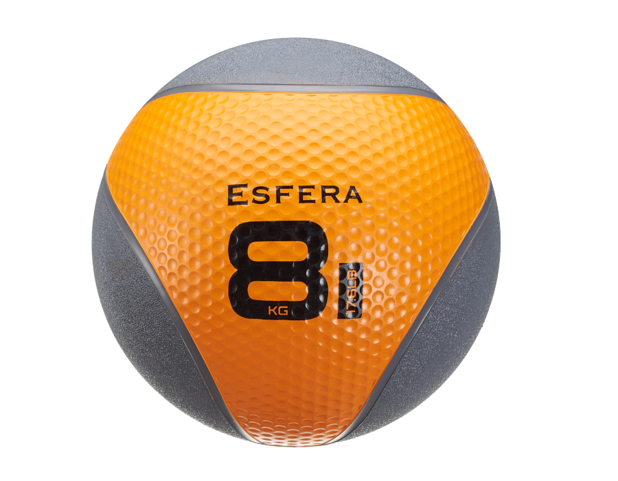 Trendy Esfera Premium 6608 piłka lekarska 8kg 29cm pomarańczowo-szara | EpicMED sprzęt i wyposażenie medyczne