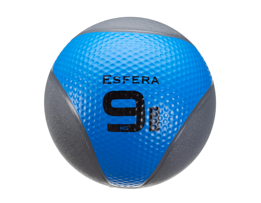 Trendy Esfera Premium 6609 piłka lekarska 9kg 29cm niebiesko-szara | EpicMED sprzęt i wyposażenie medyczne