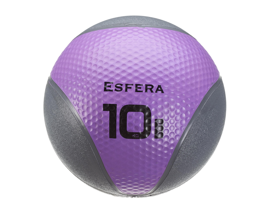 Trendy Esfera Premium 6610 piłka lekarska 10kg 29cm purpurowo-szara | EpicMED sprzęt i wyposażenie medyczne