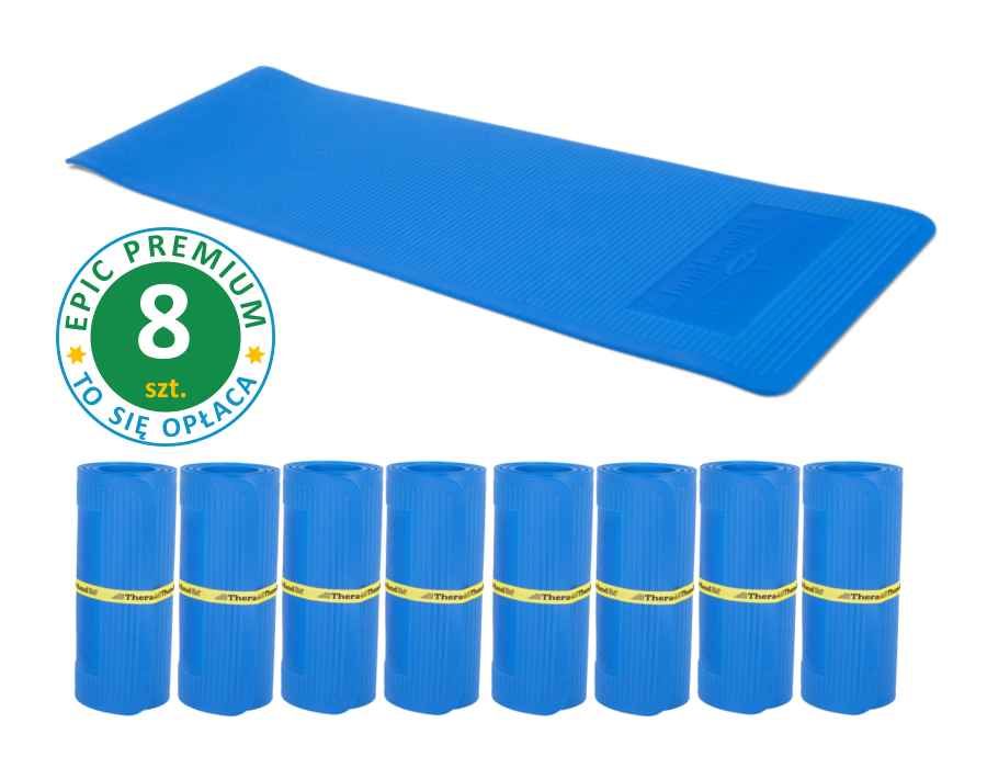 Thera Band EM 25053 Set 8 niebieskich mat gimnastycznych 190x60x1.5 do ćwiczeń | EpicMED sprzęt i wyposażenie medyczne