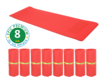 Thera Band EM 25055 Set 8 czerwonych mat gimnastycznych 190x60x1.5 do ćwiczeń 