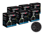 Thera-Band XactStretch 12926 Set 6 rolek czarno-szarej taśmy kinezjologicznej 5x500 cm