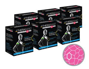 Thera-Band XactStretch 12930 Set 6 rolek różowo-białej taśmy kinezjologicznej 5x500 cm