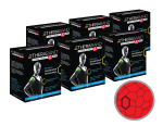 Thera-Band XactStretch 12931 Set 6 rolek czerwono-czarnej taśmy kinezjologicznej 5x500 cm