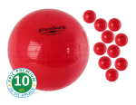 TB Professional Exercise Ball 23002 Set 10 piłek rehabilitacyjnych 55 cm czerwone
