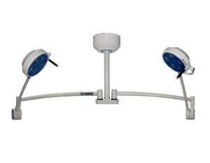 L21-25TD bezcieniowa lampa zabiegowo-diagnostyczna 2x50W LED sufitowa podwójna