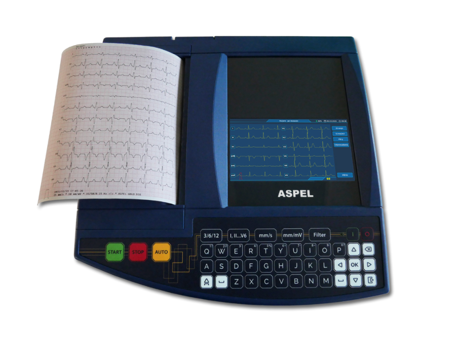 Aspel GOLD 07.101 elektrokardiograf 12-kanałowy | EpicMED sprzęt i wyposażenie medyczne