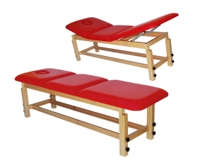 LD-R02 Plus Standard leżanka medyczna 3-częściowa drewniana