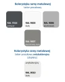 LM-02K Plus Max szeroka i wysoka kozetka lekarska 3-częściowa na kołach - dostępna kolorystyka ramy metalowej kozetki (lakier proszkowy)