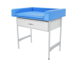 SBN-01Sz/B stanowisko do badań niemowląt z szufladą - blat 80x75 cm | EpicMED sprzęt i wyposażenie medyczne