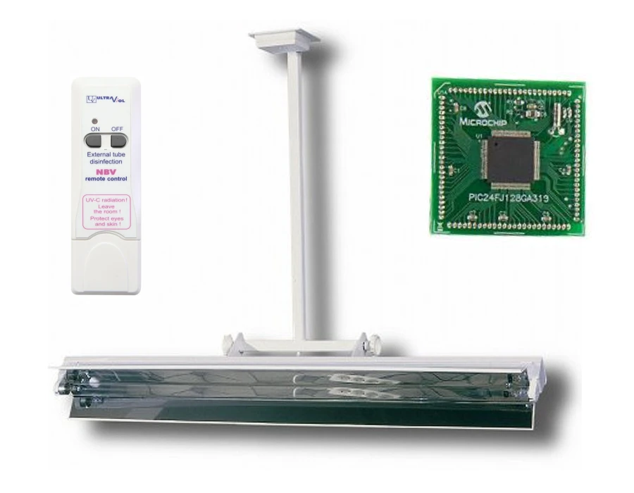 NBV-55SL RC lampa bakteriobójcza bezp. działania 1x55W sufitowa z pilotem i licznikiem | EpicMED sprzęt i wyposażenie medyczne