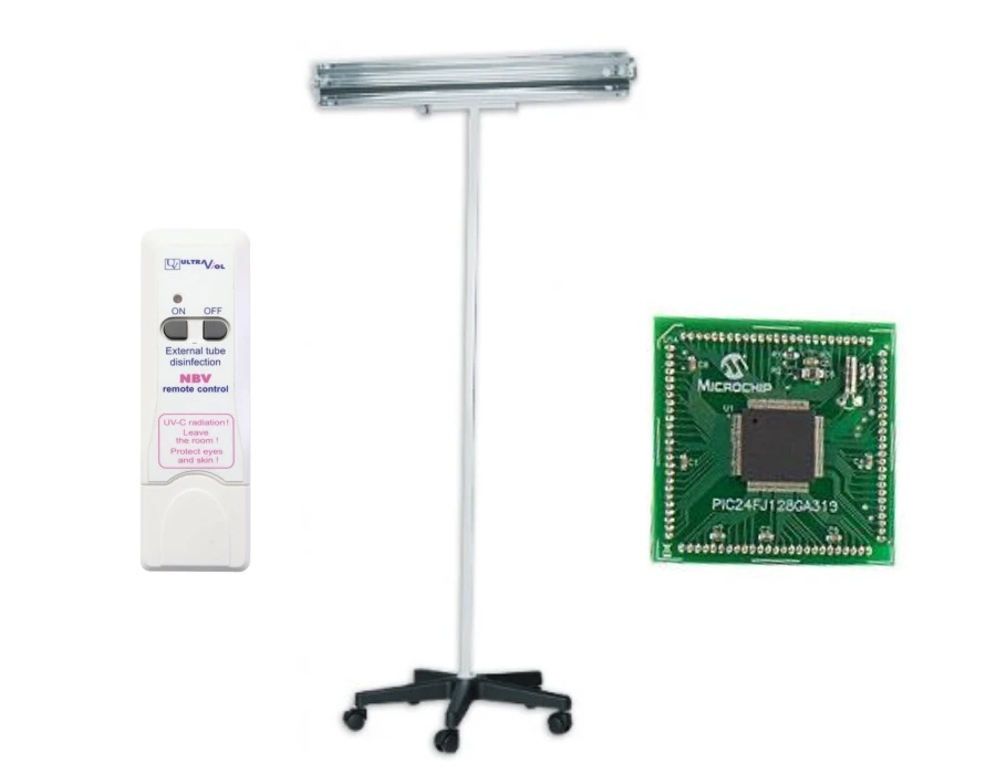 NBV-55PL RC lampa bakteriobójcza bezp. działania 1x55W mobilna z pilotem i licznikiem | EpicMED sprzęt i wyposażenie medyczne