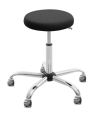 Taboret medyczny Meden-Inmed dla terapeuty - tapicerka Standard kolor nr 08 Czarny