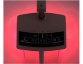 Sterownik lampy sollux Solmed Trio - w tle pole świetlne z filtra czerwonego
