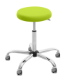 Taboret medyczny Meden-Inmed dla terapeuty - tapicerka Standard kolor nr 14 Limonka