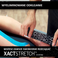 Taśma do kinesiotapingu TheraBand XactStretch 12927 czarno-biała - technologia XactStretch