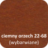 Kolor ramy drewnianej leżanki medycznej - drewno barwione (ciemny orzech 22-68)